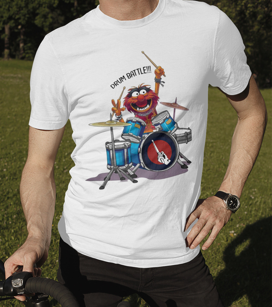 The Muppets Animal Drum Battle Iconic Drummer Scene T-Shirt
