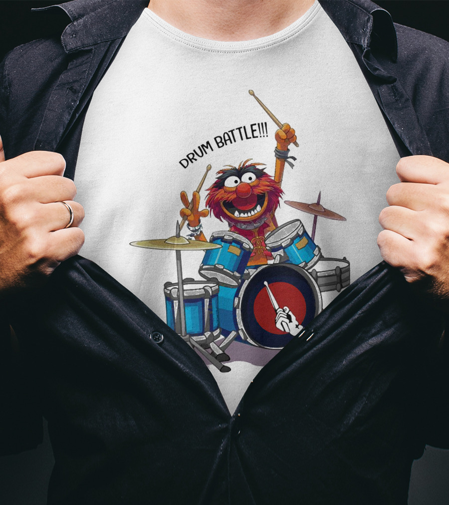 The Muppets Animal Drum Battle Iconic Drummer Scene T-Shirt