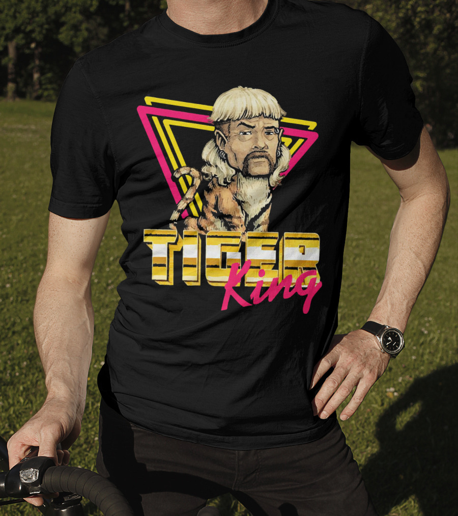 Tiger King Joe Exotic Ladies Vintage Retro Neon T-Shirt