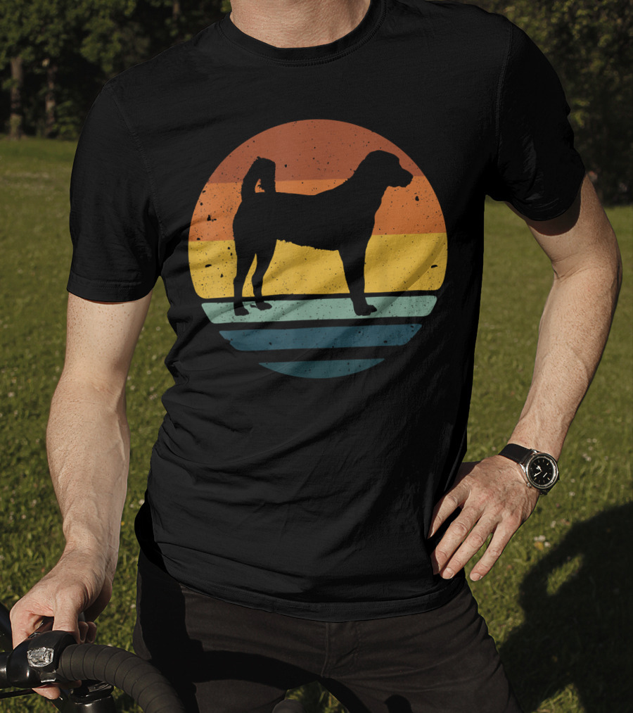 Anatolian Shepherd Vintage Retro Dog Silhouette Sunset 153 T-Shirt