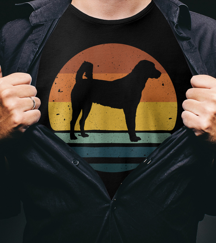 Anatolian Shepherd Vintage Retro Dog Silhouette Sunset 153 T-Shirt