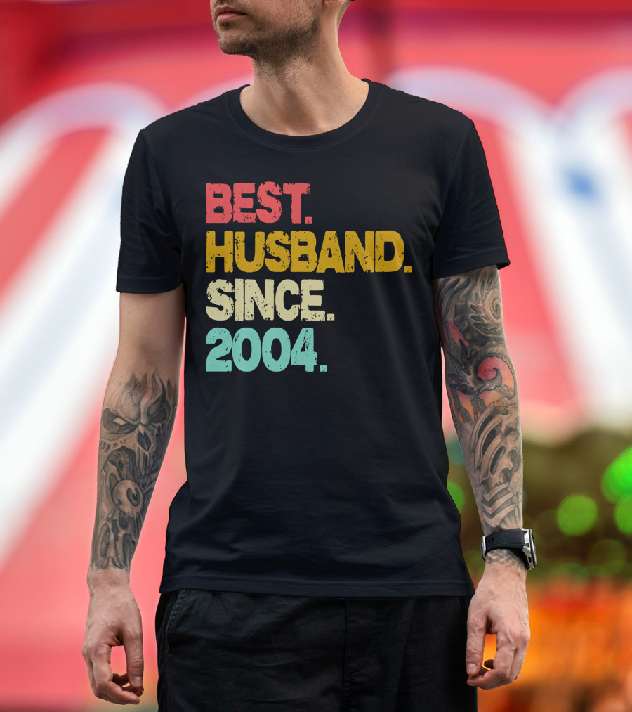 Best Husband Since 2004 Retro T-Shirt
