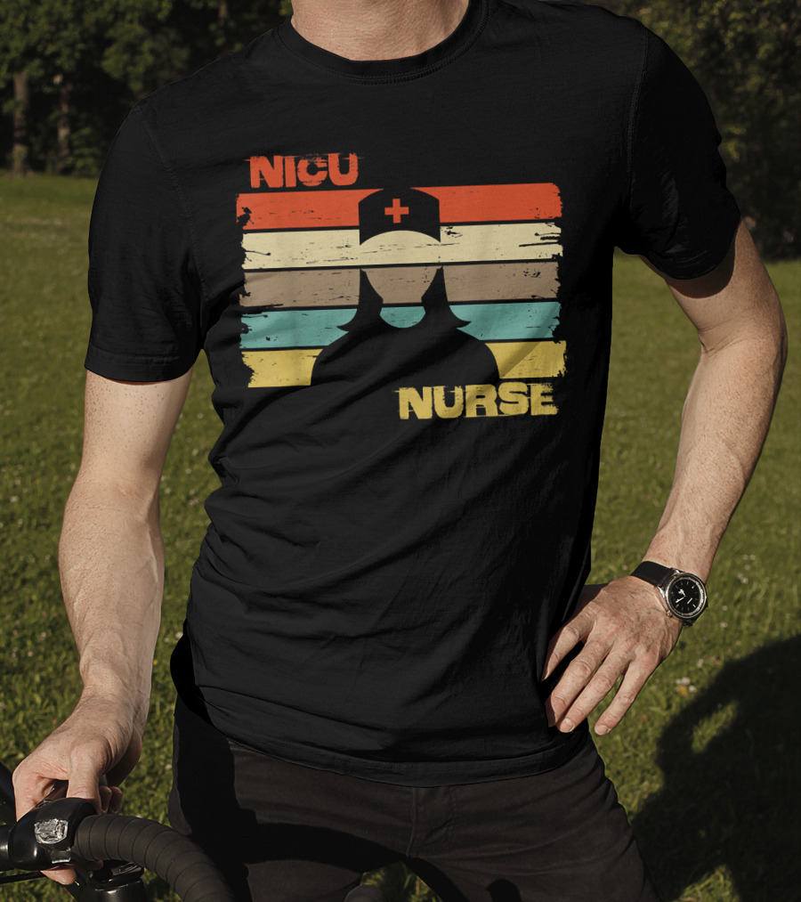 Nicu Nurse Vintage Retro Silhouette 76 T-Shirt