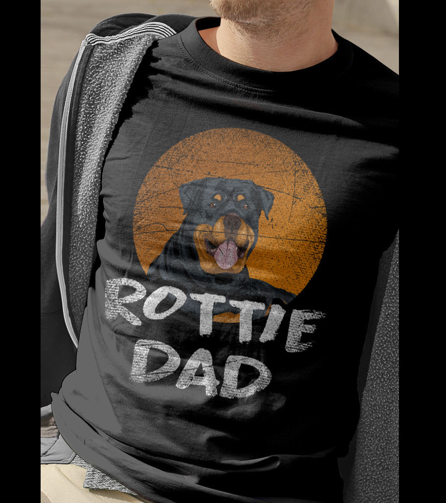 Rottie Dad Rottweiler Dog T-Shirt