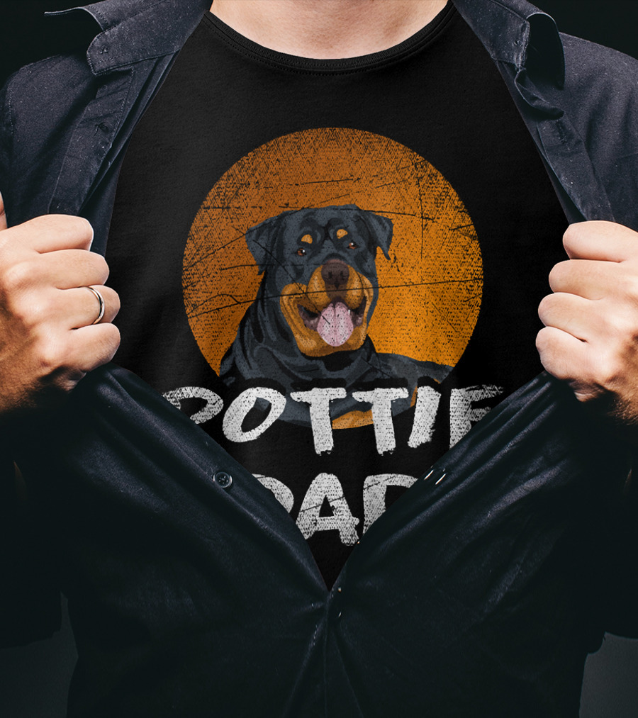 Rottie Dad Rottweiler Dog T-Shirt