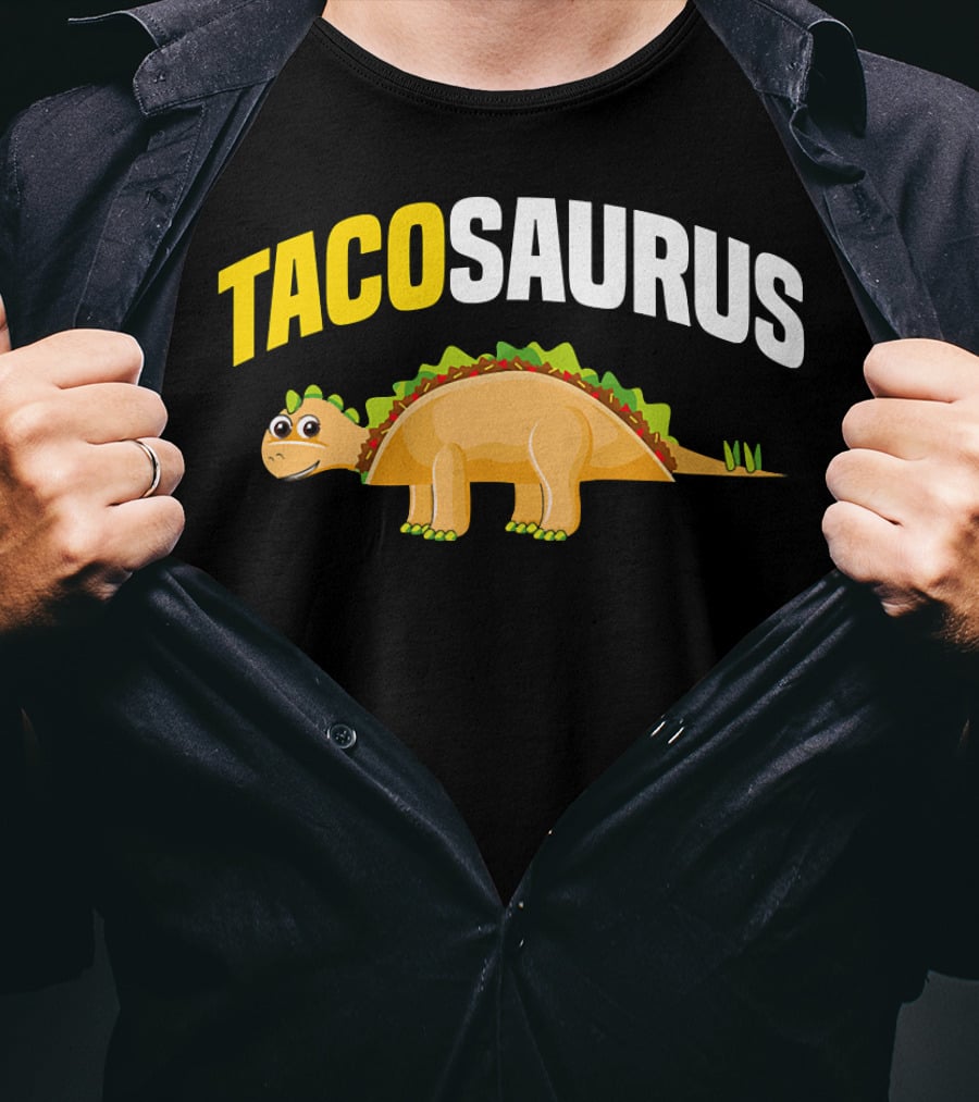 Tacosaurus Funny Dino Taco Lovers Cinco De Mayo T-Shirt