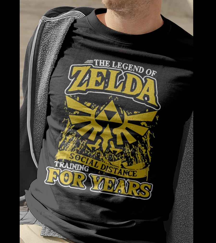 The Legend Of Zelda Social Distance Training For Years Hyrule Emblem T-Shirt