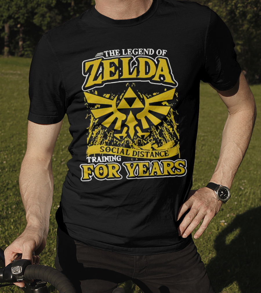 The Legend Of Zelda Social Distance Training For Years Hyrule Emblem T-Shirt