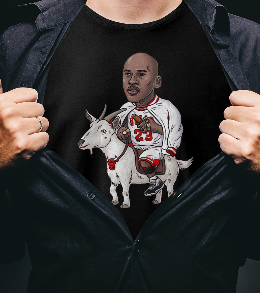 GOAT Jordan Riding 23 Iconic Basketball Legend T-Shirt