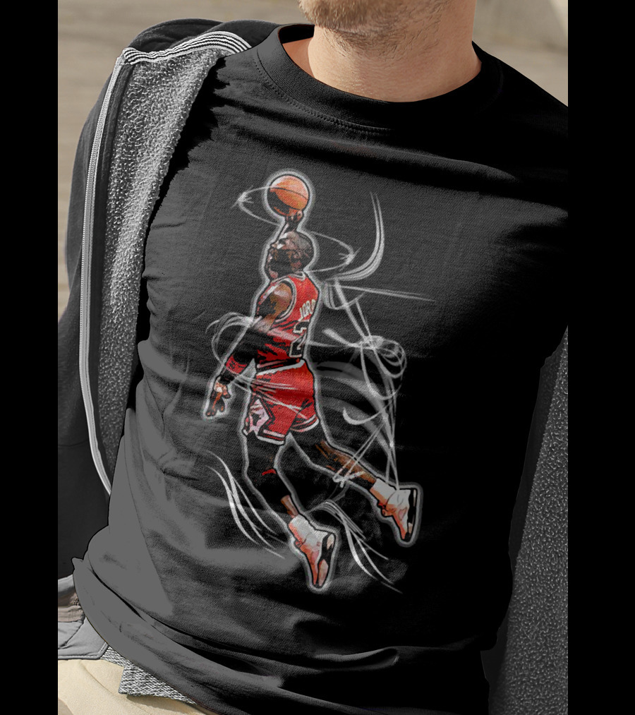 Michael Jordan Air Dunk Iconic Basketball Moment T-Shirt
