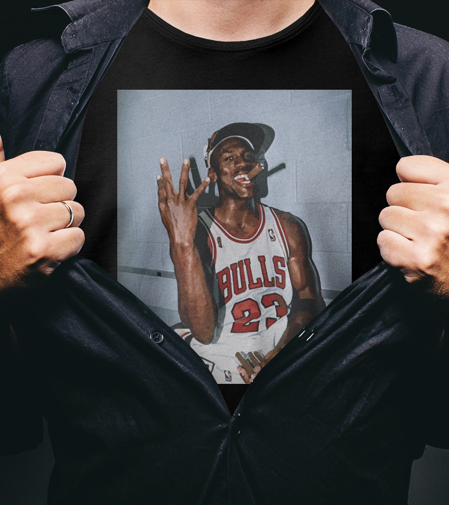 Vintage Michael Jordan Bulls 23 Three Peat T-Shirt