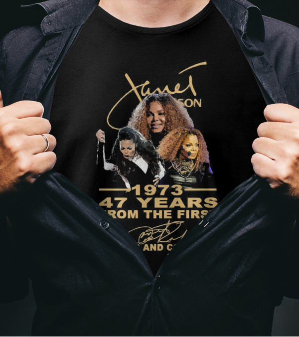 Janet Jackson 1973 47 Years From The First Thanks And Continue T-Shirt