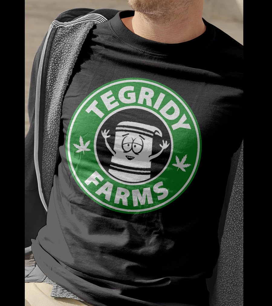 Tegridy Farms South Park Towelie Logo Cannabis Comedy T-Shirt
