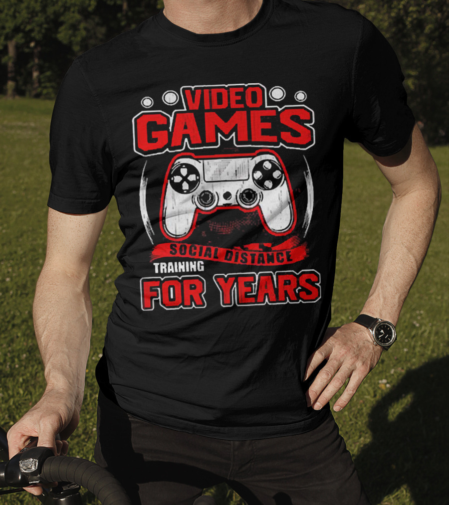Video Games Social Distance Training For Years Controller T-Shirt