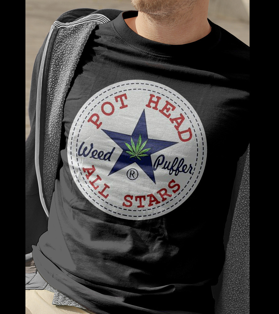 Pot Head All Stars Weed Puffer Star T-Shirt