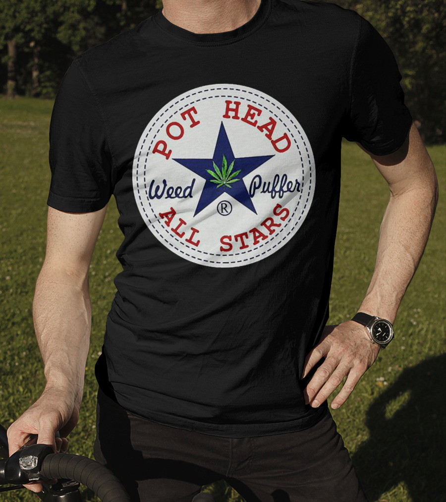 Pot Head All Stars Weed Puffer Star T-Shirt