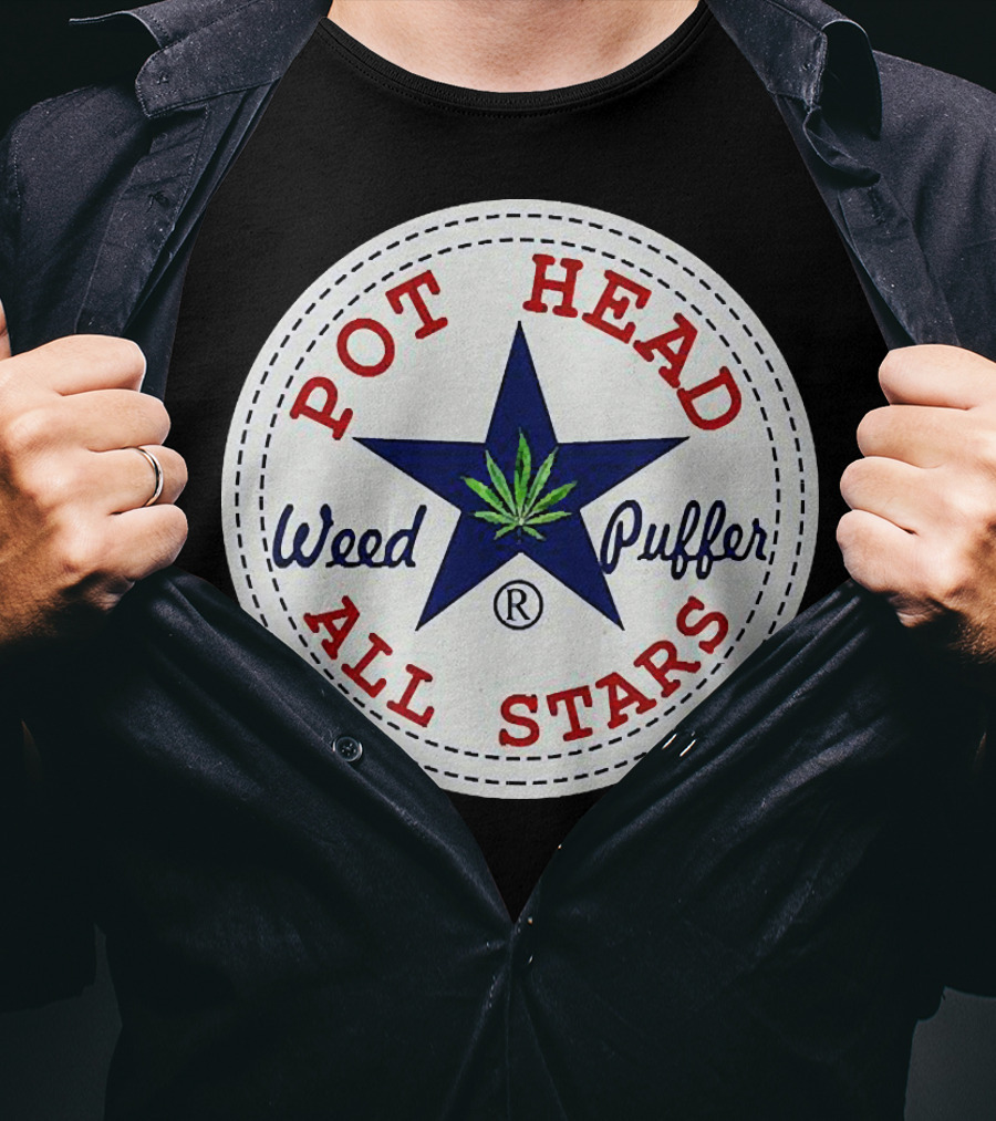 Pot Head All Stars Weed Puffer Star T-Shirt