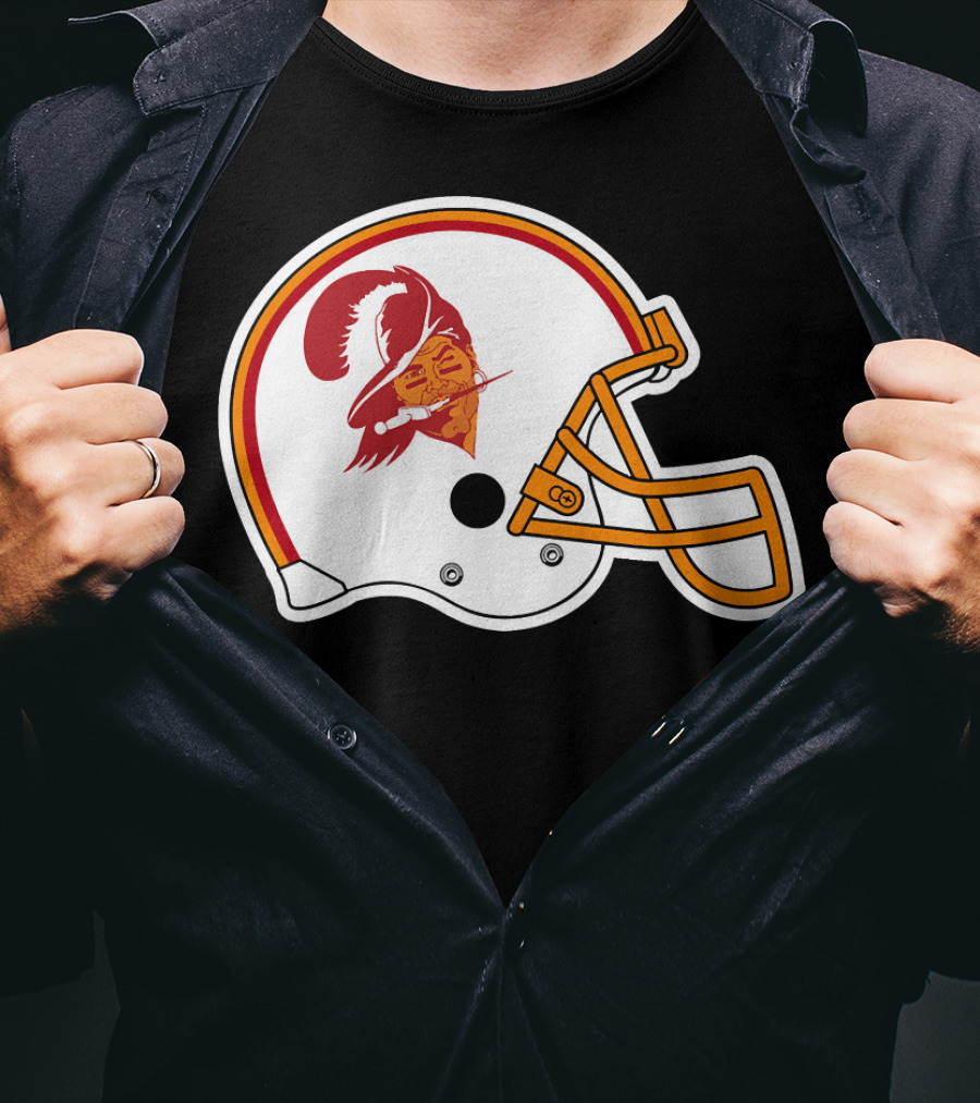 Brady Tompa Bay Buccaneers NFL Retro Helmet T-Shirt
