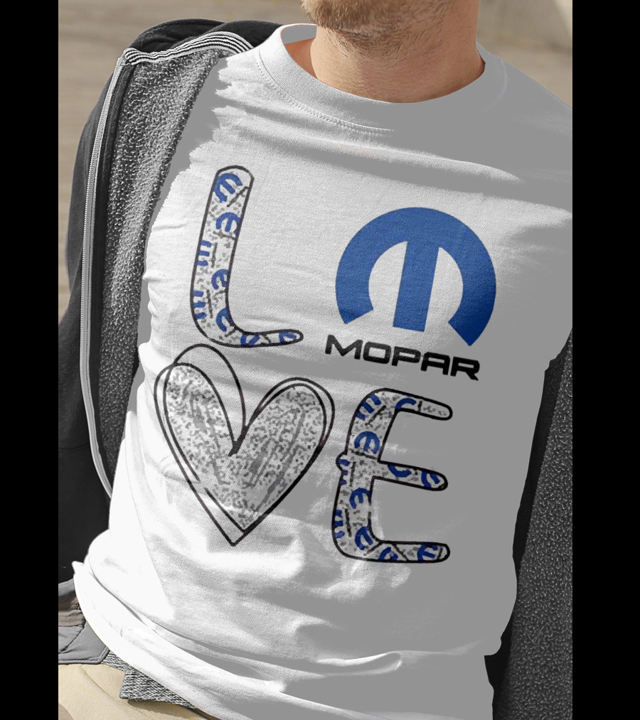 LOVE Mopar Emblem Blue T-Shirt