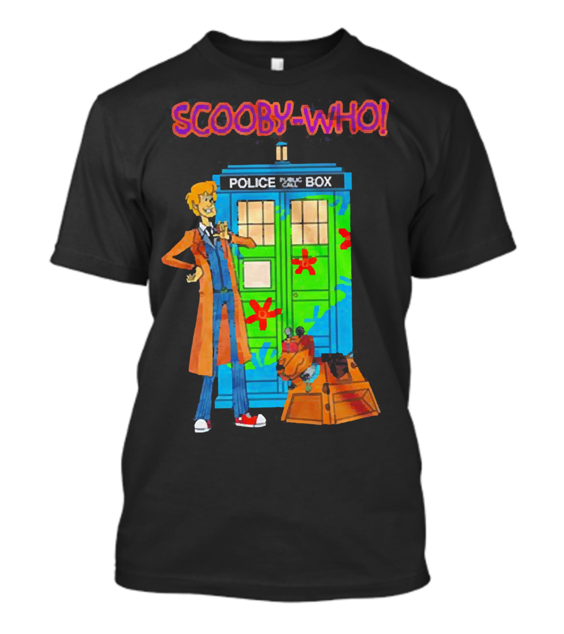 Scooby Doo Scooby-Who Police Public Call Box T-Shirt