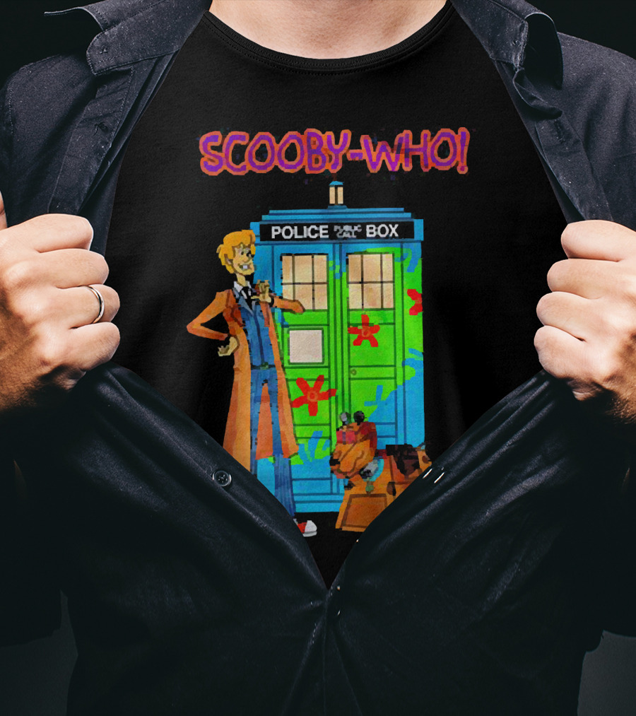 Scooby Doo Scooby-Who Police Public Call Box T-Shirt