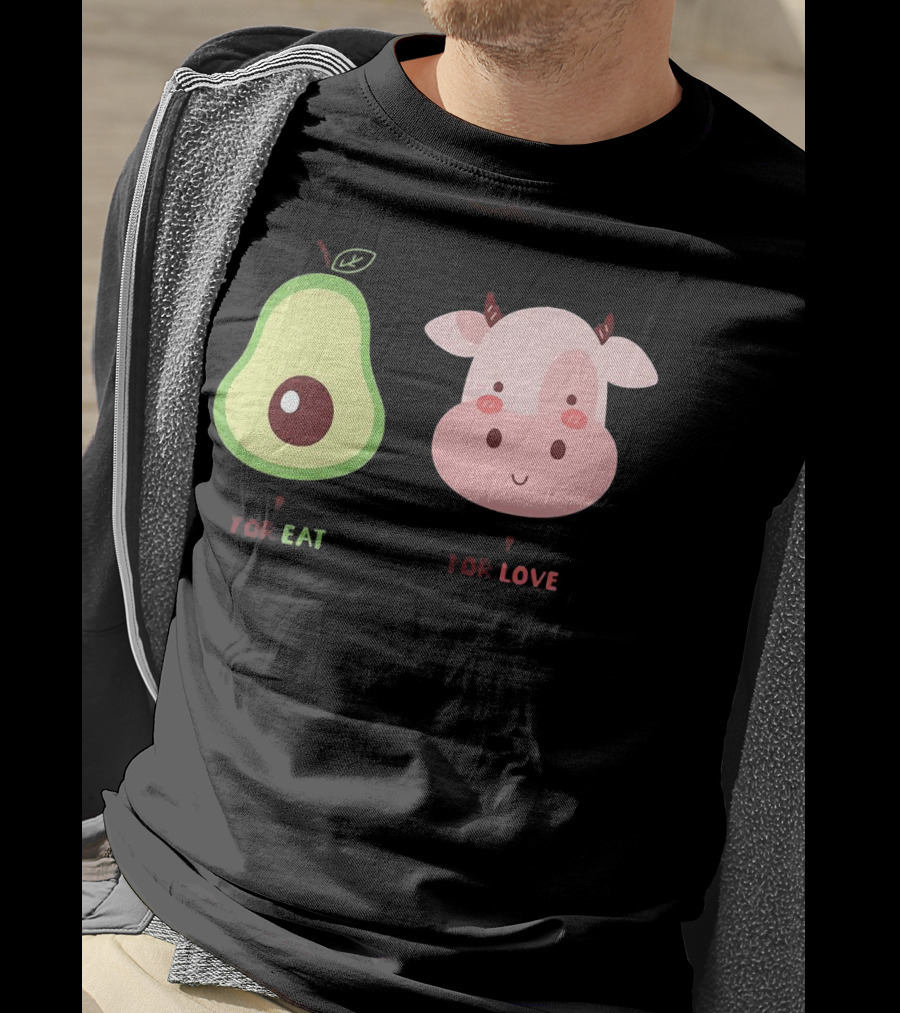 Avocado For Eat And Cow For Love T-Shirt