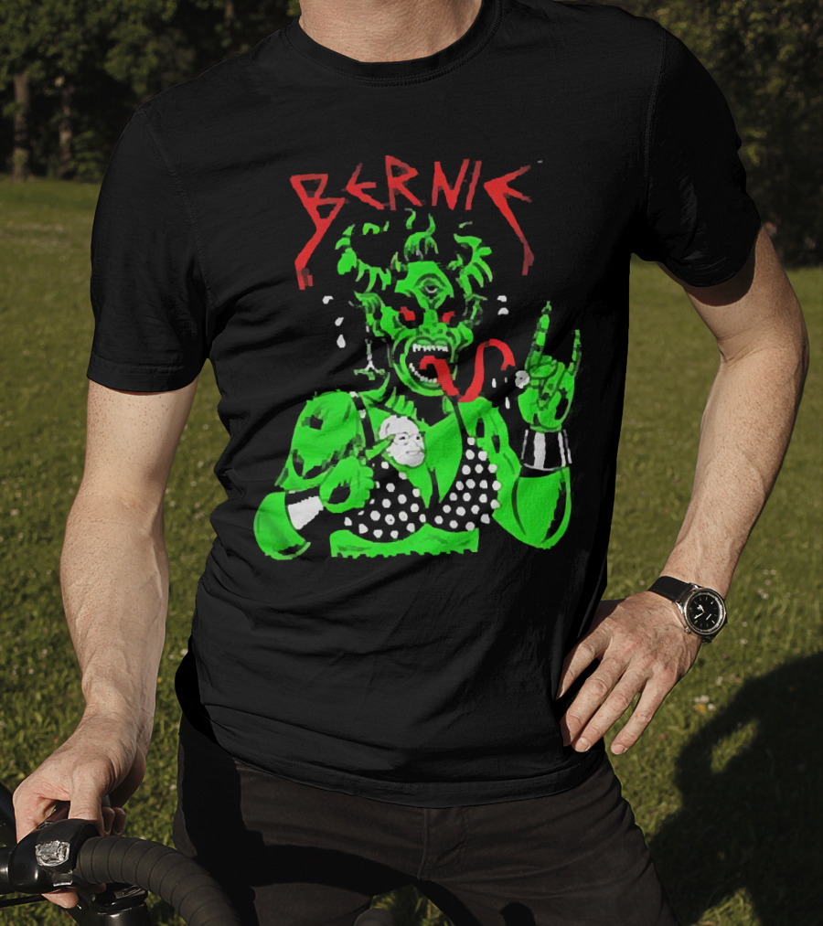 Bernie Sanders Metal Green Satan Symbolic T-Shirt