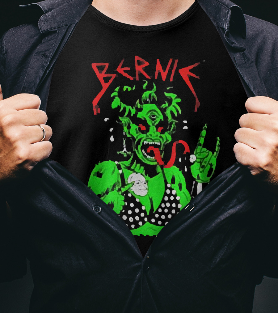 Bernie Sanders Metal Green Satan Symbolic T-Shirt
