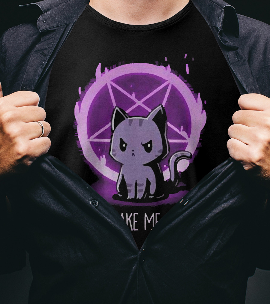 Don't Make Me Hex You Cat With Pentagram T-Shirt