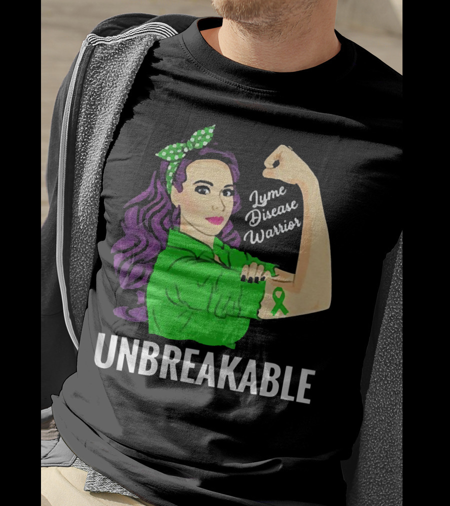 Lyme Disease Warrior Unbreakable Woman T-Shirt