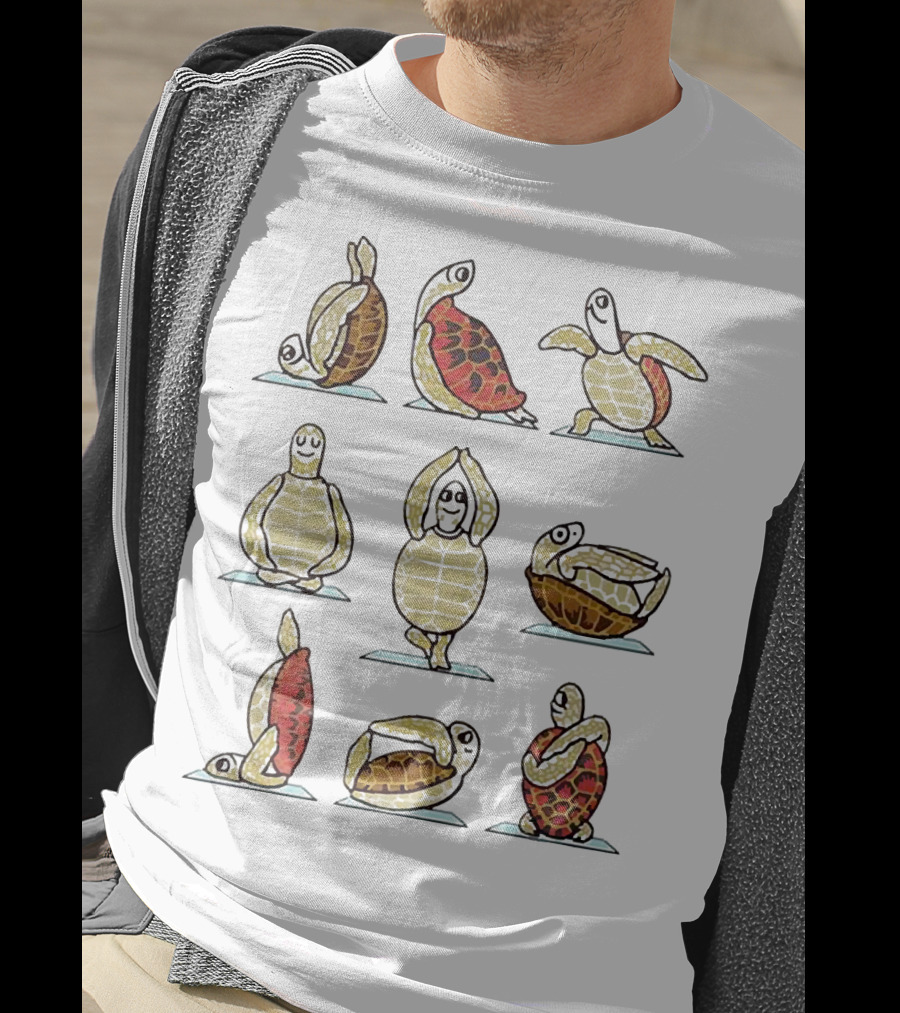 Turtle Yoga Poses Collection T-Shirt