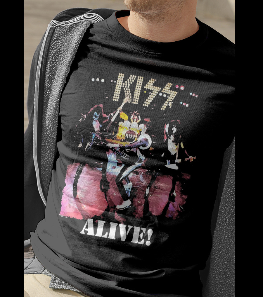 KISS Alive Concert Performance Visual T-Shirt