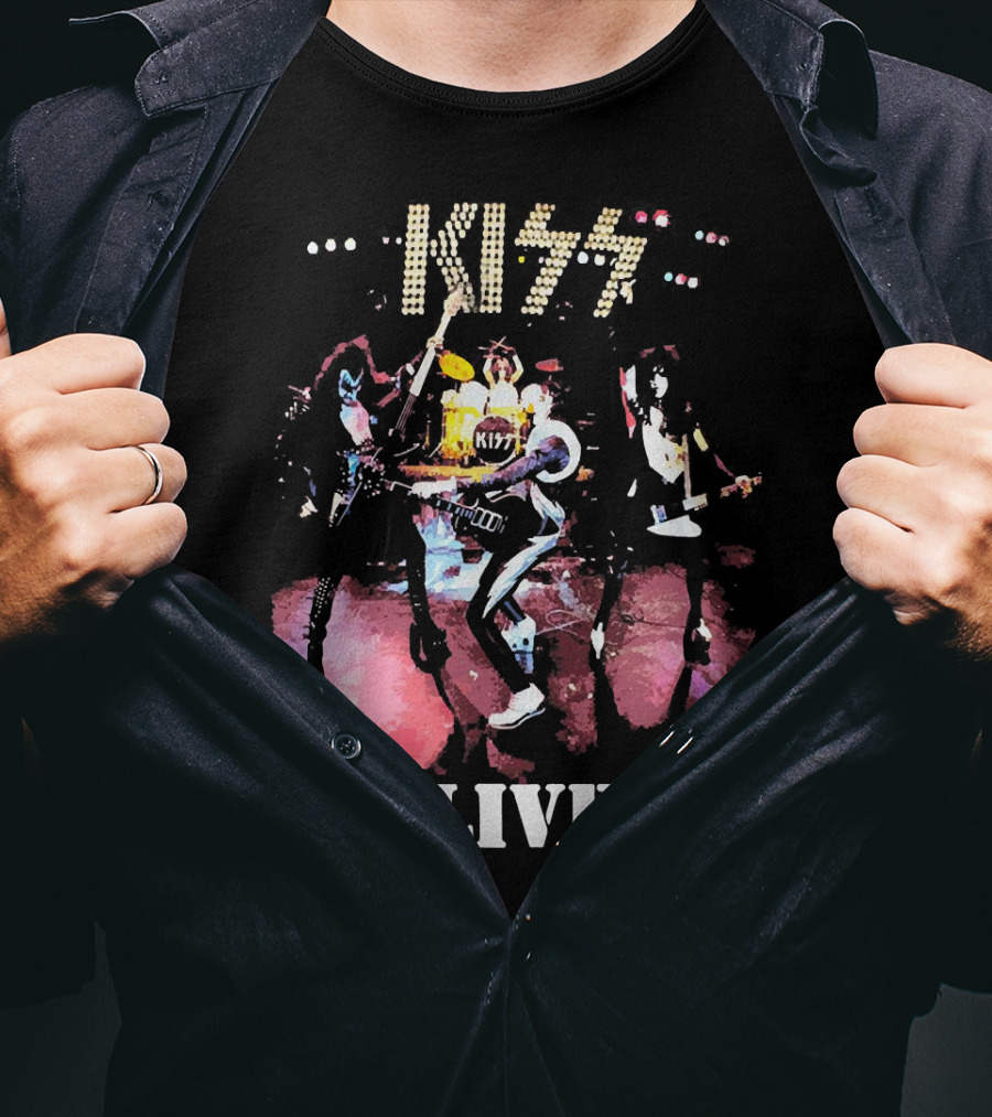 KISS Alive Concert Performance Visual T-Shirt