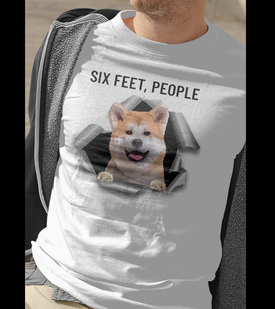 Six Feet People Akita Torn Ripper T-Shirt