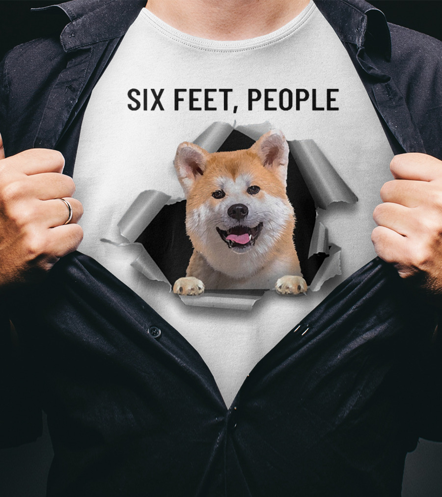 Six Feet People Akita Torn Ripper T-Shirt