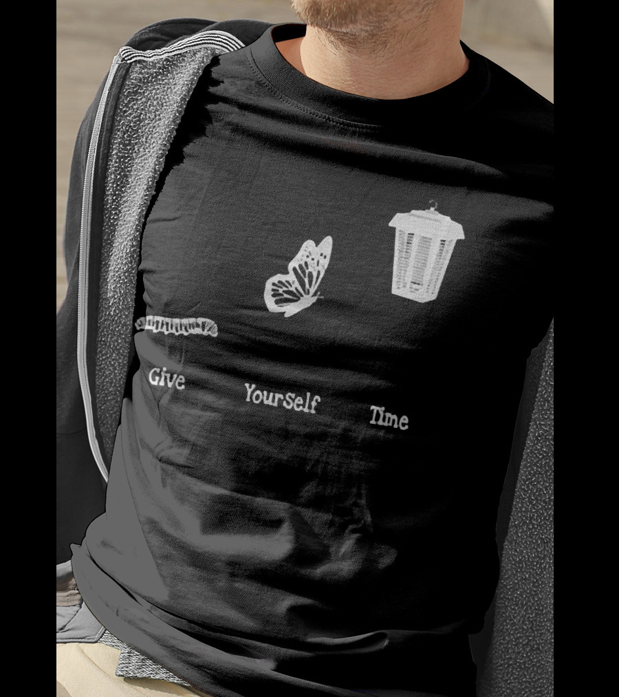 Give Yourself Time Bug Butterfly Lantern T-Shirt