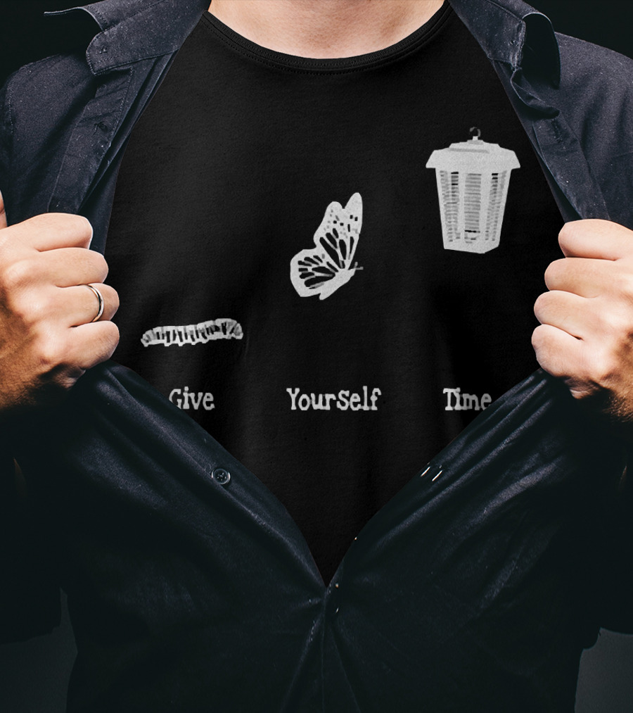 Give Yourself Time Bug Butterfly Lantern T-Shirt