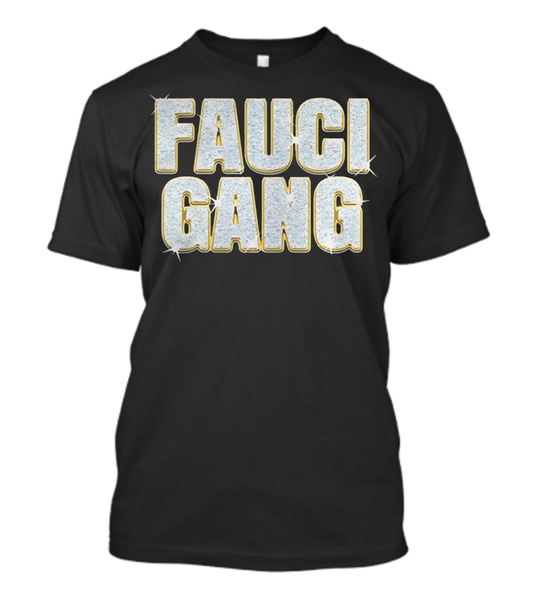 Fauci Gang Sparkling Text Style Katy Perry And Orlando Bloom T-Shirt