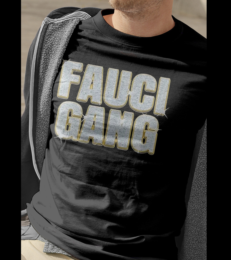 Fauci Gang Sparkling Text Style Katy Perry And Orlando Bloom T-Shirt