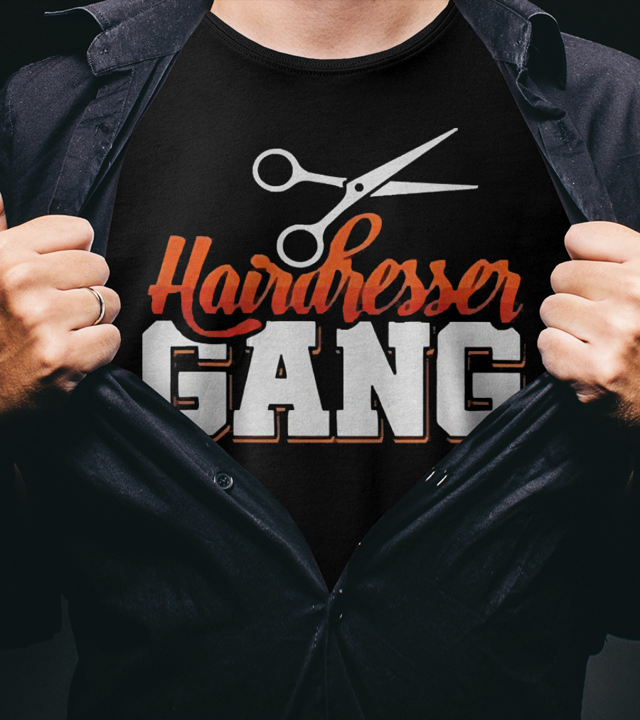 Hairdresser Gang Scissors T-Shirt