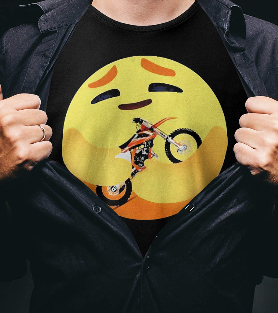 Icon Care Hug Terrain Motorcycle Emoji T-Shirt