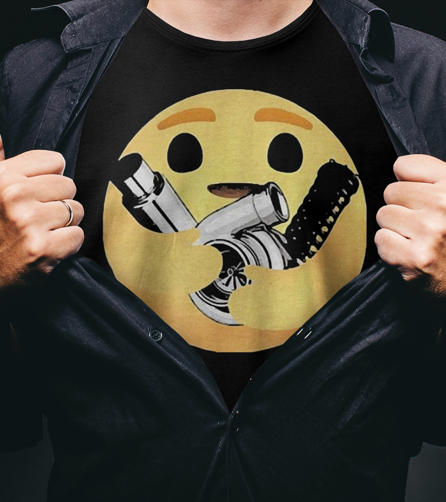 Hugging Emoji Turbocharger Car Enthusiast T-Shirt