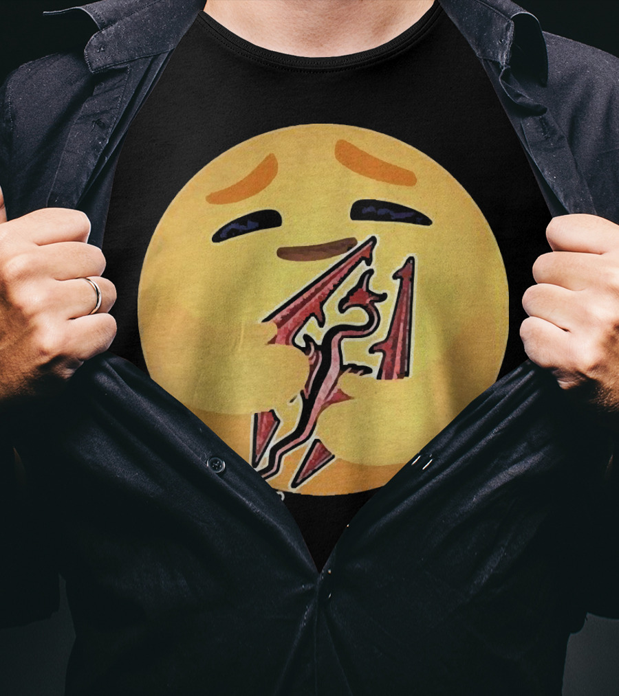 Happy Emoji Hugging Skyrim T-Shirt