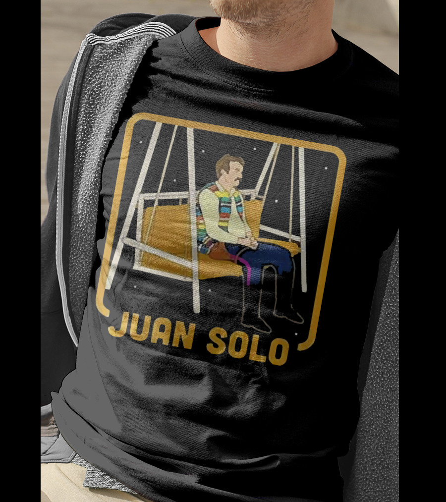 Juan Solo Star Wars Parody Character On Swing T-Shirt