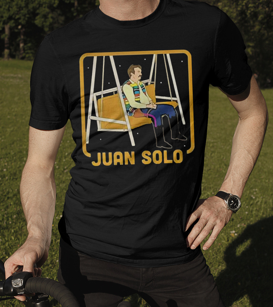 Juan Solo Star Wars Parody Character On Swing T-Shirt