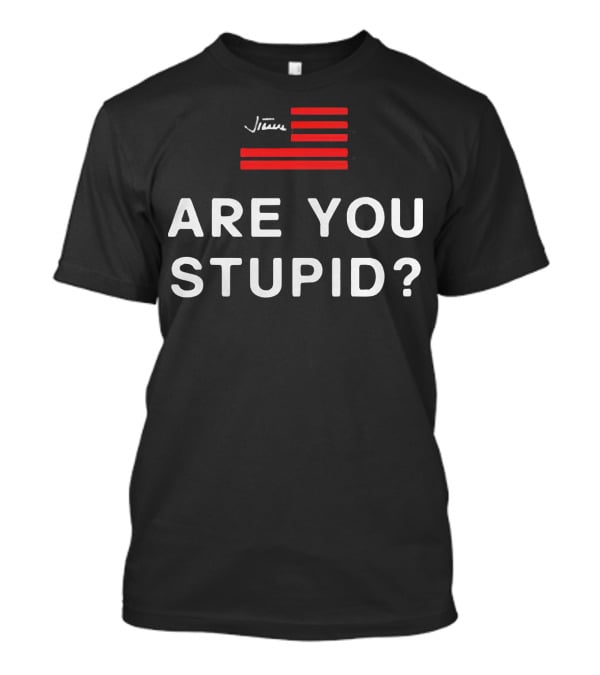 Judge Jeanine Are You Stupid Signature Red Stripes T-Shirt