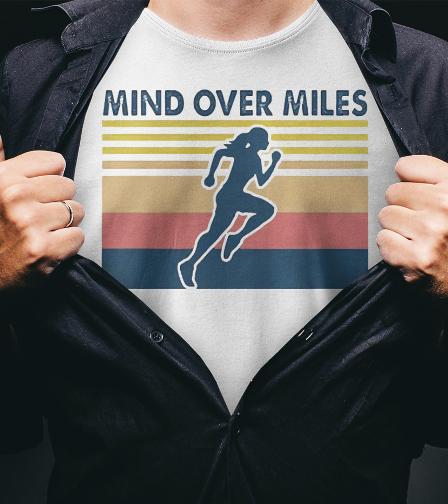 Mind Over Miles Retro Running T-Shirt