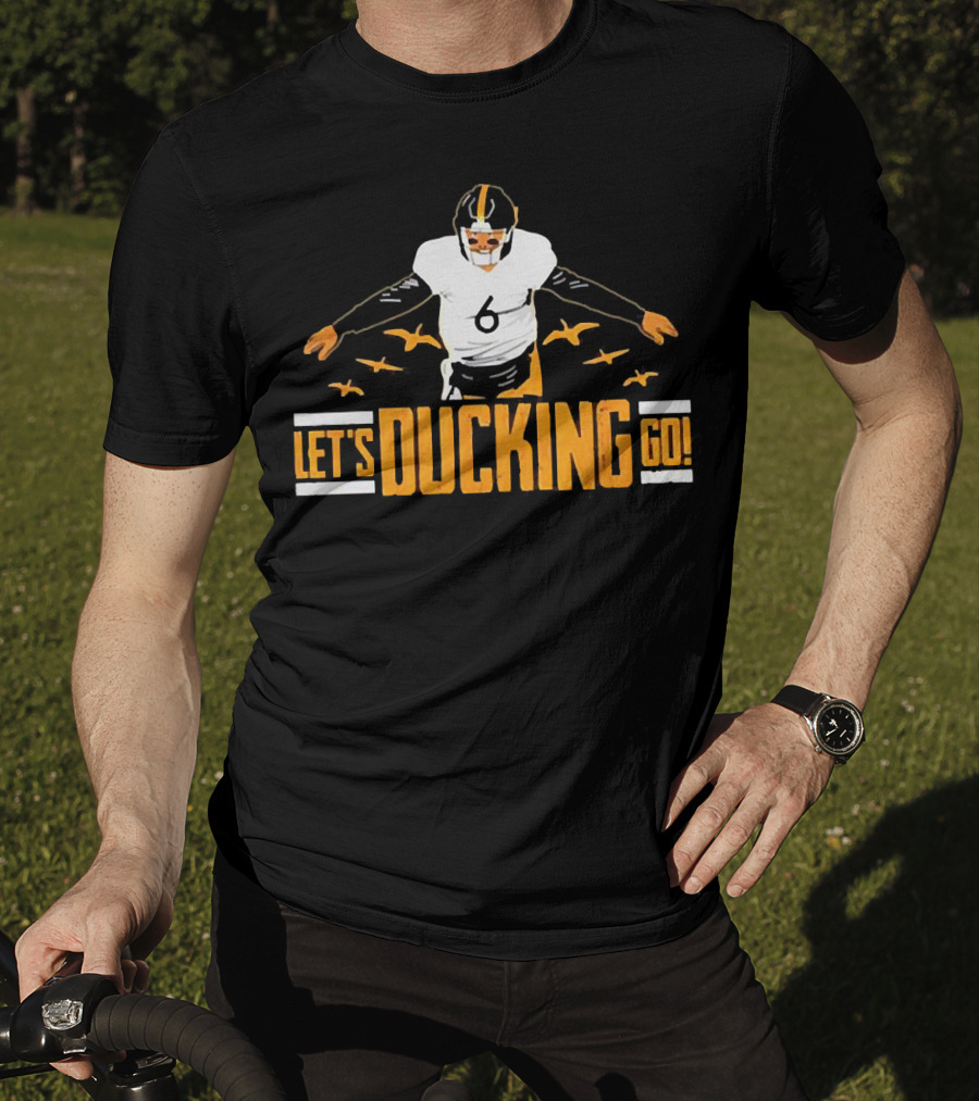 Let's Ducking Go Devlin Hodges Number Six Football T-Shirt