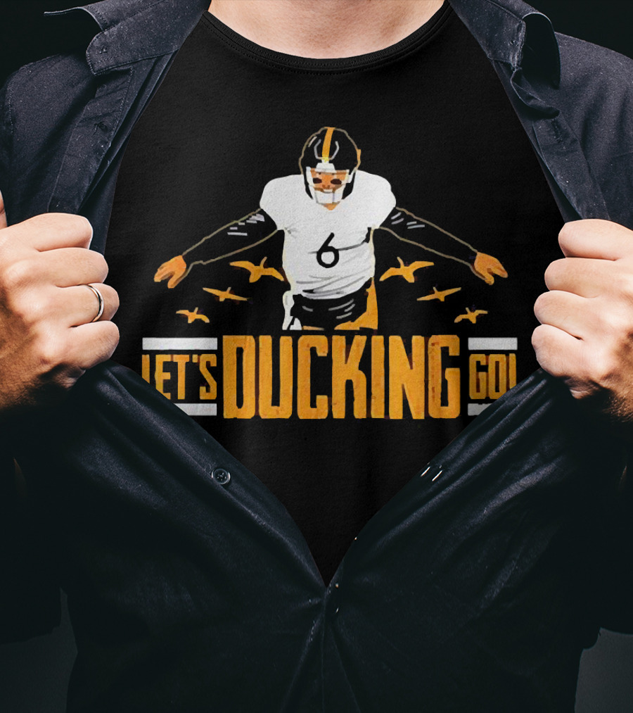 Let's Ducking Go Devlin Hodges Number Six Football T-Shirt