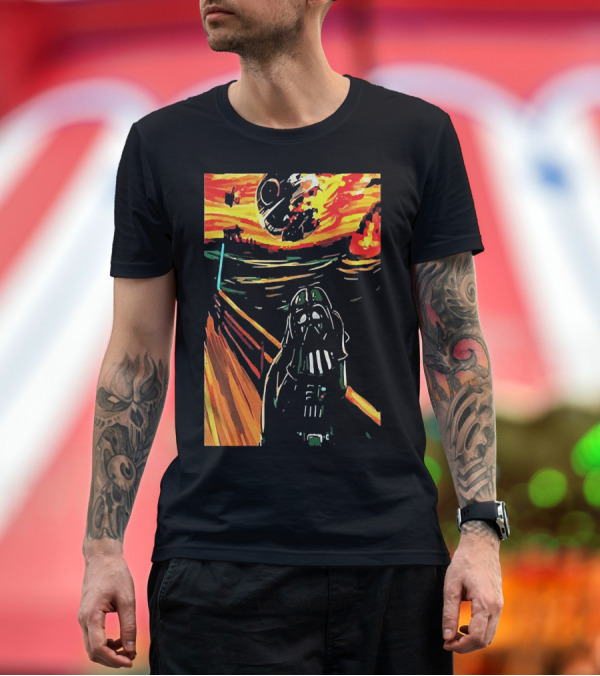 Star Wars Darth Vader The Scream Death Star T-Shirt